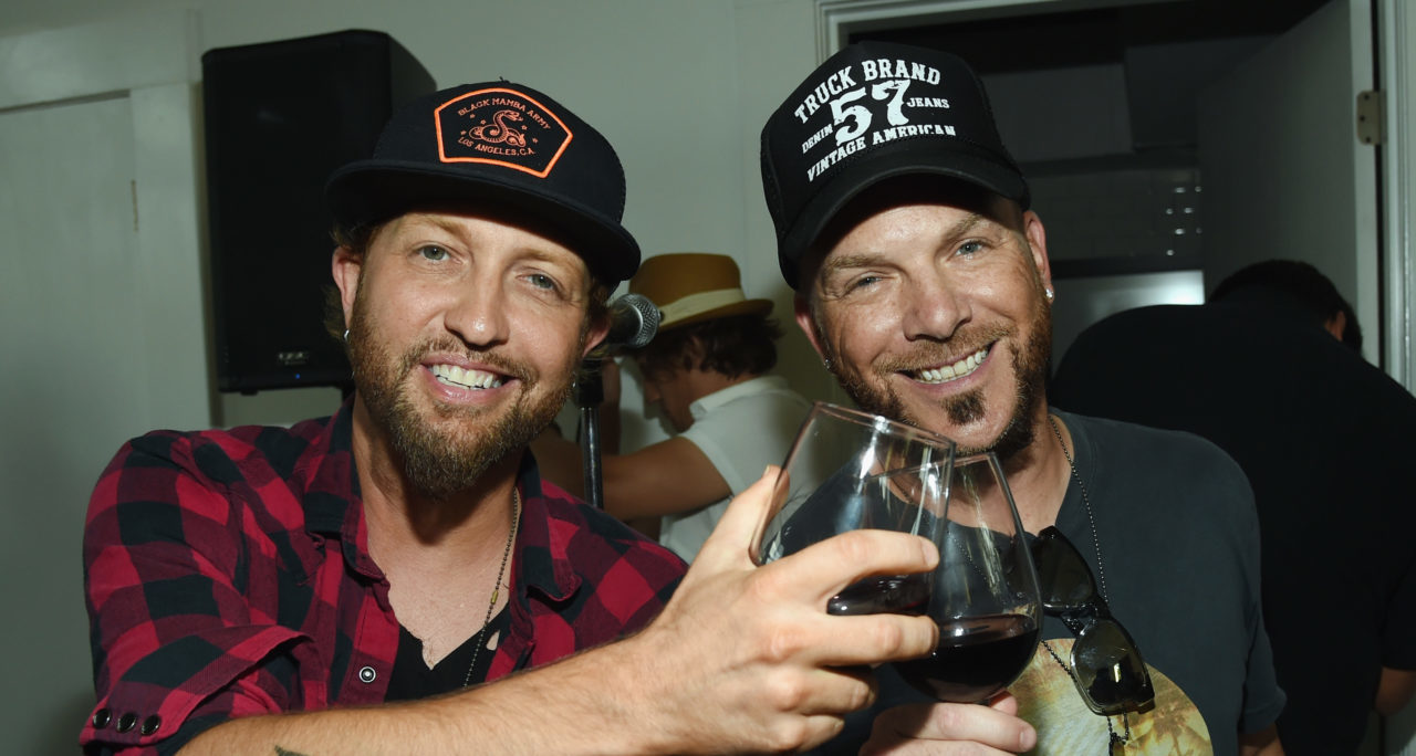 NASHVILLE, TN - JUNE 13: Preston Brust and Chris Lucas - LOCASH - 'The Fighters' Listening Party at White Avenue Studio on June 13, 2016 in Nashville, Tennessee.