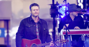 NEW YORK, NY - OCTOBER 31: Blake Shelton performs during Today's Halloween Extravaganza 2017 at Rockefeller Plaza on October 31, 2017 in New York City.
