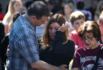 PARKLAND, FL - FEBRUARY 15: People participate in a prayer vigil for famlies of Marjory Stoneman Douglas High School, where a mass shooting took place, at the Parkridge Church, on February 15, 2018 in Parkland, Florida. Yesterday Police arrested 19 year old former student Nikolas Cruz for killing 17 people at the high school.