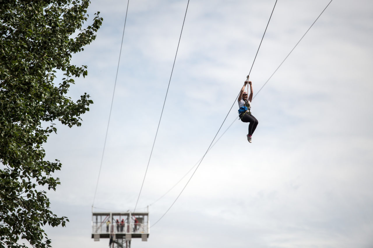 Quarry Adventure Park Rocklin Zip Lining (Photo by Carl Court/Getty Images)