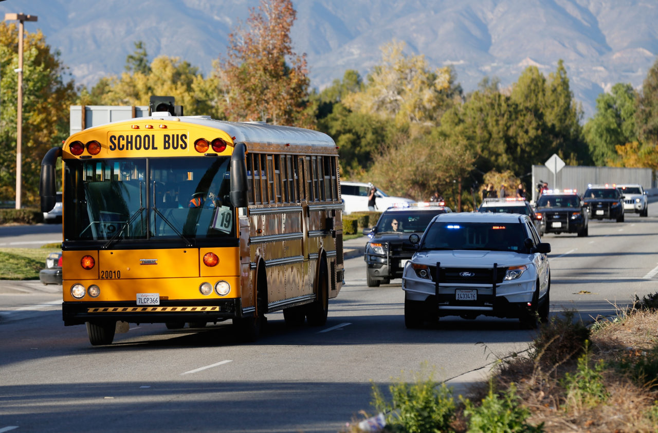 California School buses, California school bus seat belt bill (Photo by Sean M. Haffey/Getty Images)