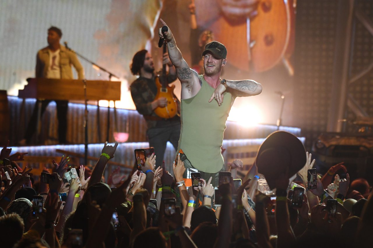 WANTAGH, NEW YORK - JULY 20: Tyler Hubbard of Florida Georgia Line performs onstage at Northwell He...