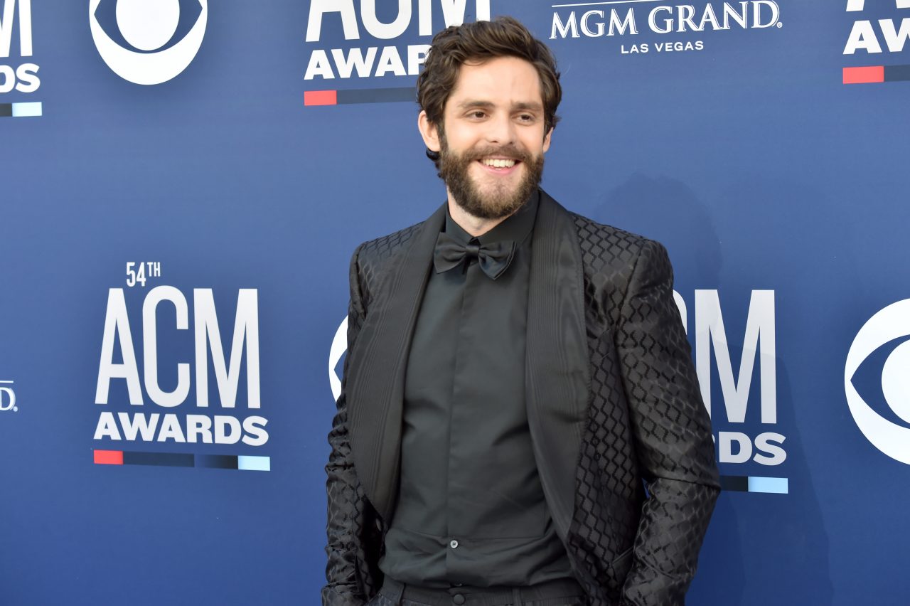 LAS VEGAS, NEVADA - APRIL 07:  Thomas Rhett attends the 54th Academy Of Country Music Awards at MGM...