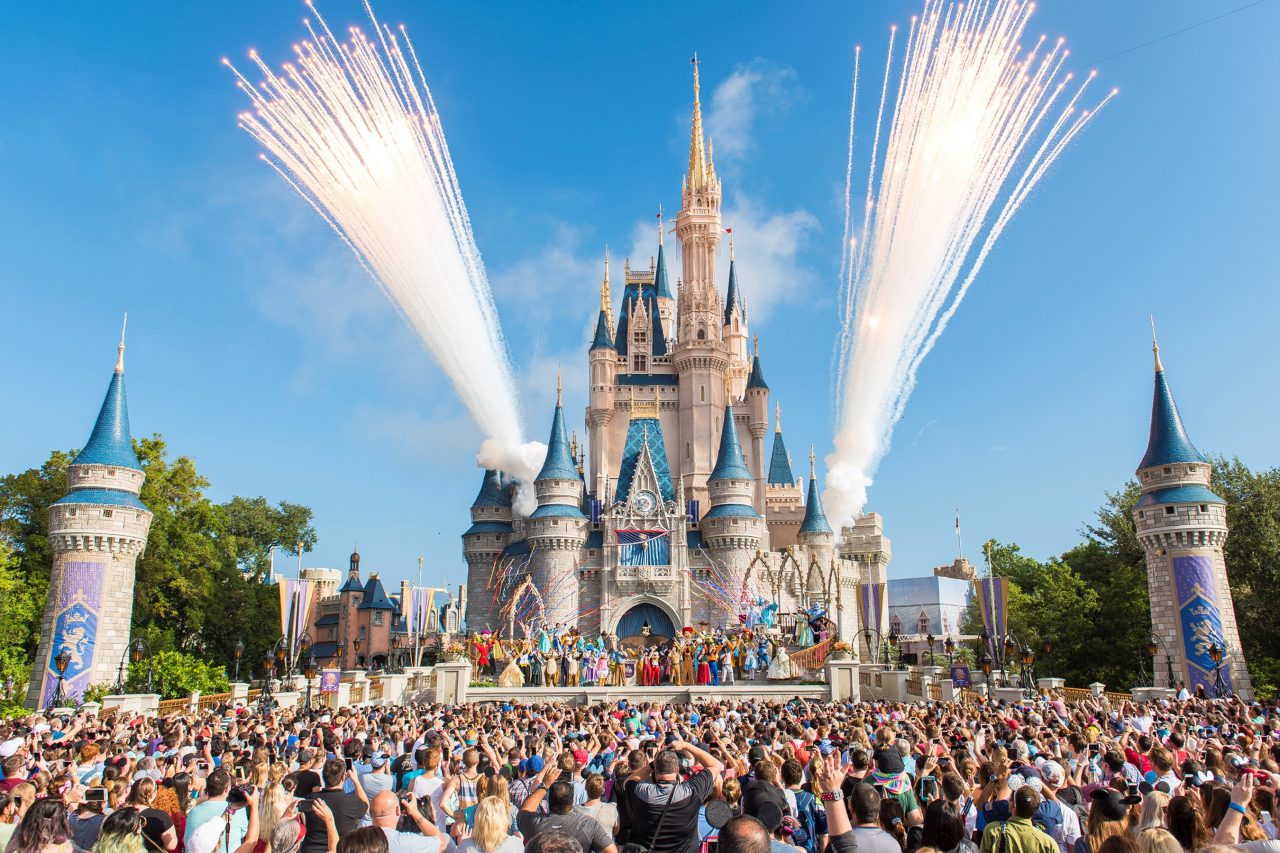 LAKE BUENA VISTA, FL - OCTOBER 01: Walt Disney World Resort marked its 45th anniversary on October ...