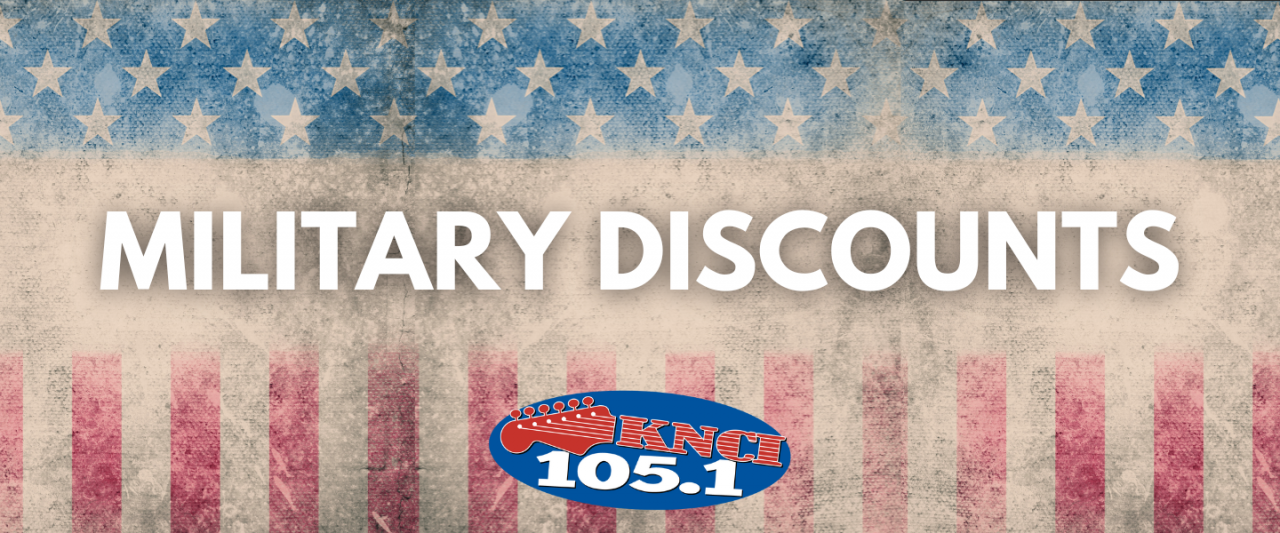 Military Discounts New Country 105.1