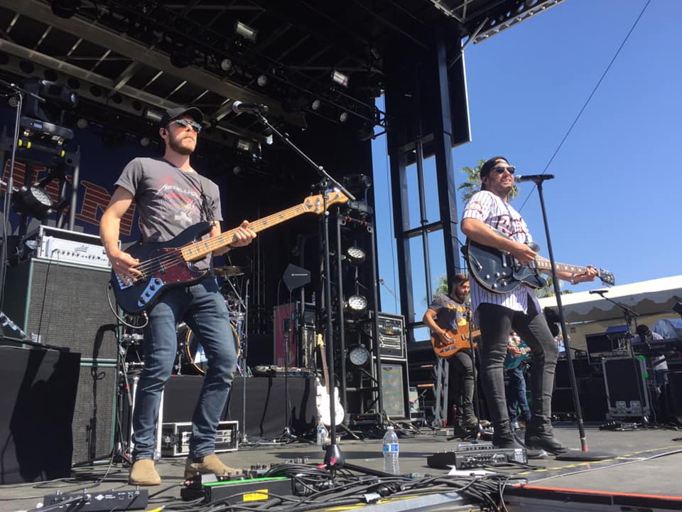 Tyler Rich performing at KNCI's Country in the Park, 2019...