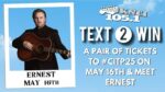 Win a pair of tickets to Country in the Park 2025 on May 16th PLUS a backstage hang with Ernest!...