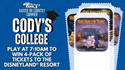 Win a 4-pack of 2-Day, 1-Park per day tickets to Disneyland® Resort!...