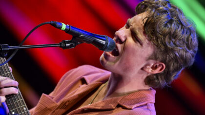 NASHVILLE, TENNESSEE - JUNE 07: Ty Myers performs onstage during SiriusXM The Highway's Music Row H...