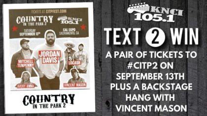 Text 2 Win a Pair of Tickets to CITP2 on Sept 13 plus a backstage hang with Vincent Mason...