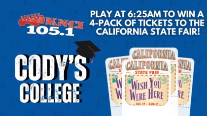 Win Tickets To The California State Fair By Playing Cody's College!...